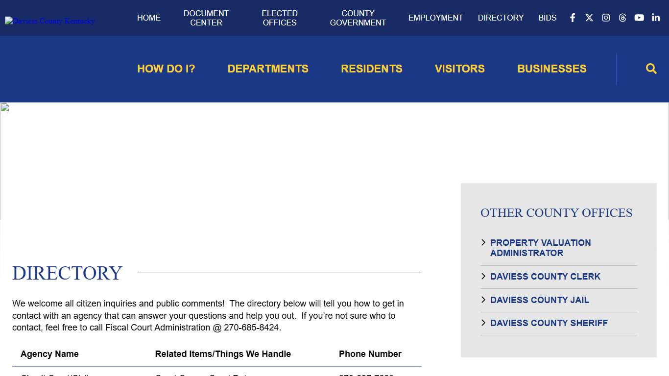 Directory - Daviess County Kentucky