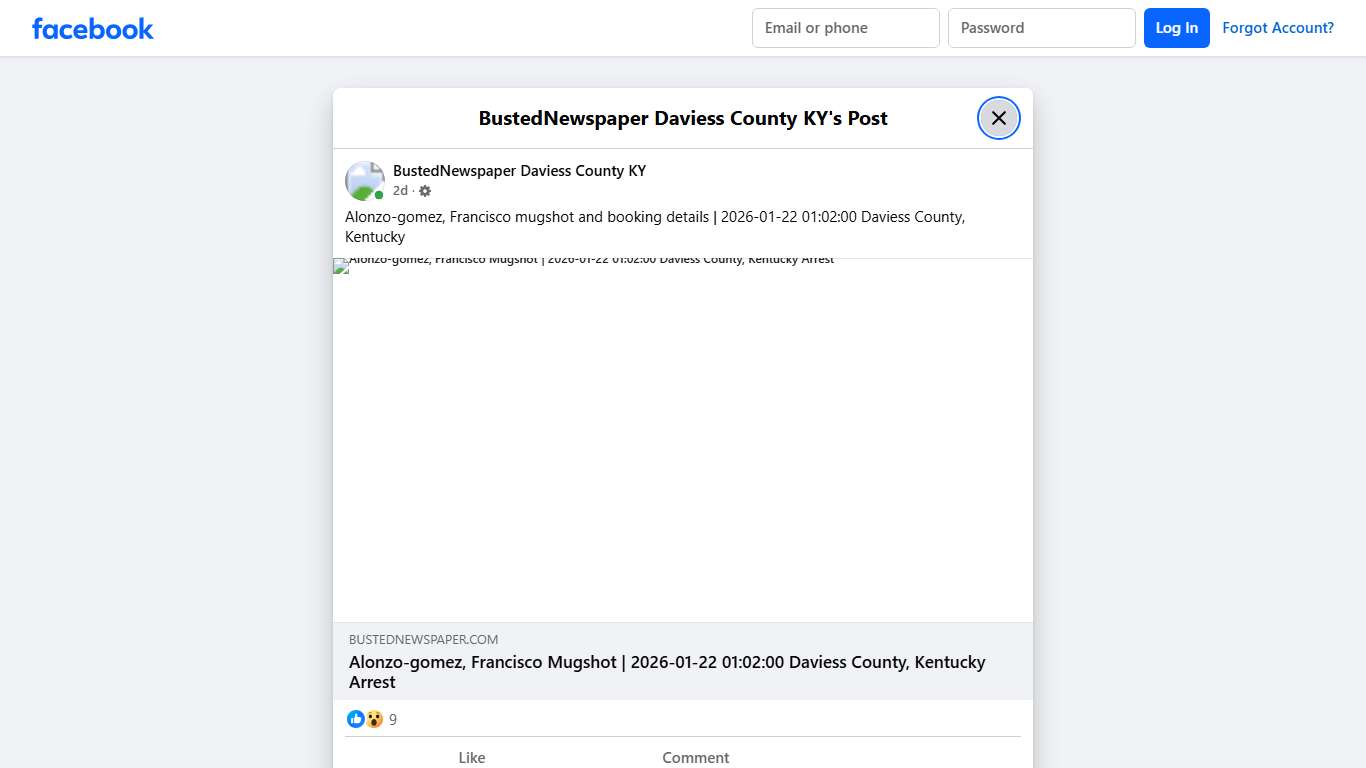 Alonzo-gomez,... - BustedNewspaper Daviess County KY Facebook