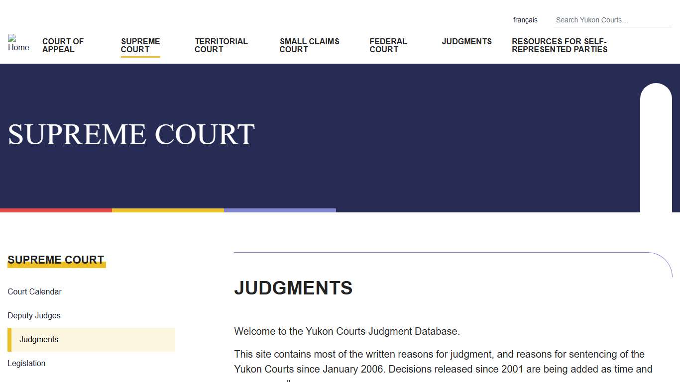 Judgments Yukon courts